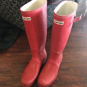Hunter red boots